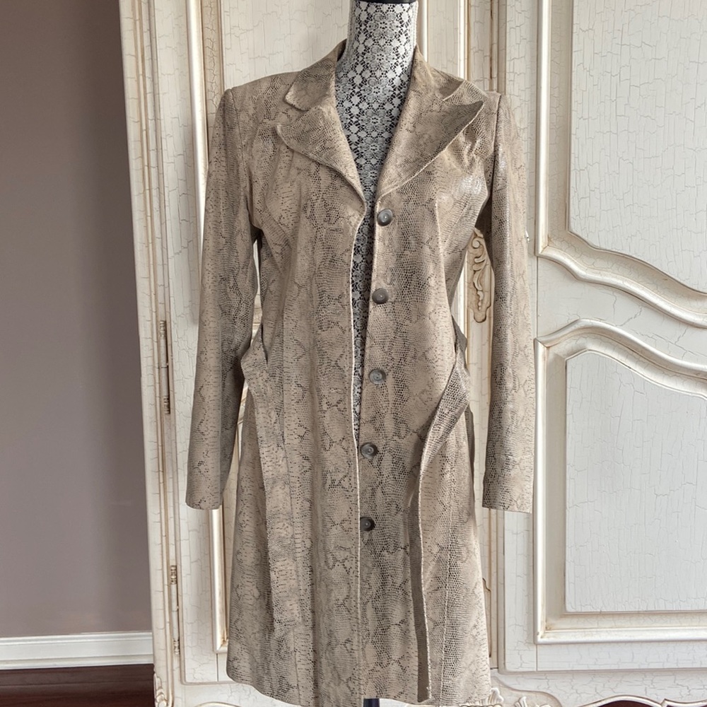 Marvin Richards 1980’s python leather trench